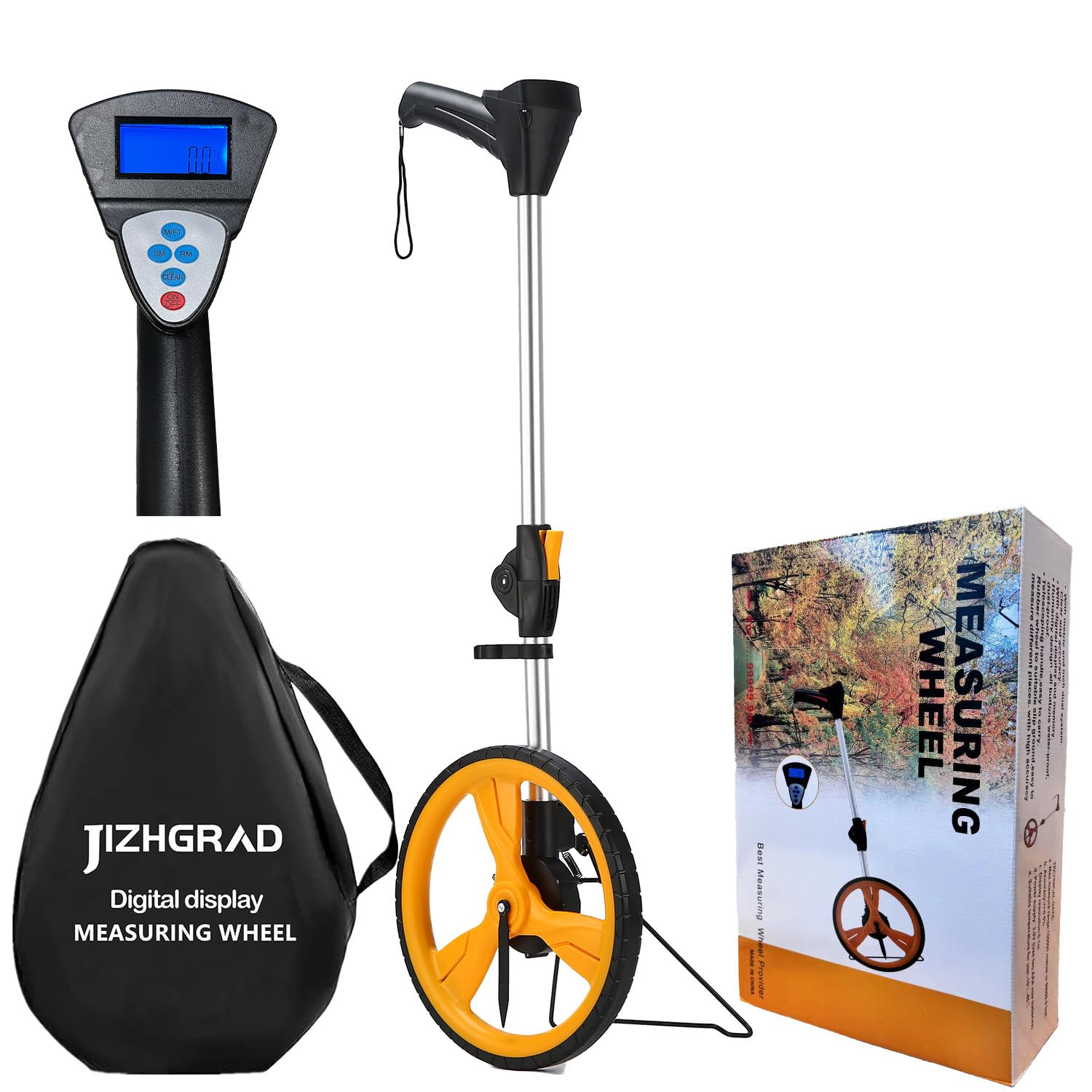 High Precision Digital Measuring Wheel 12.5'' with Rainproof Backpack