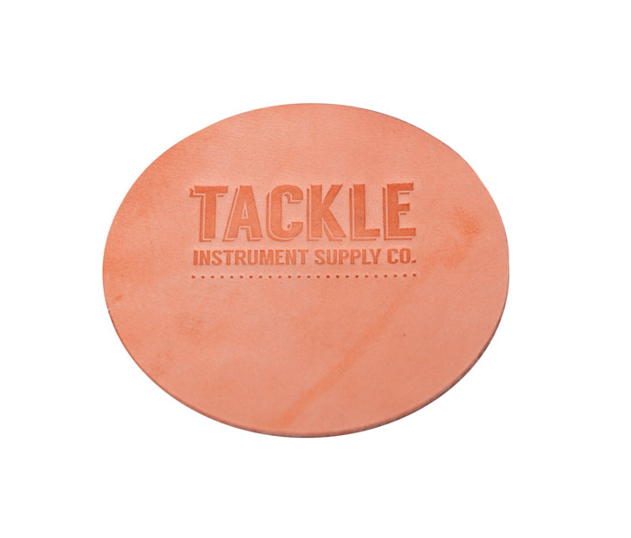 Tackle Large Leather Bass Drum Beater Patch - Natural