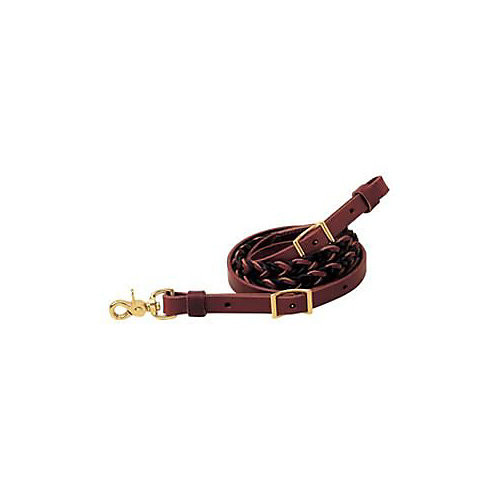 Classic Weaver Two Tone Roper Rein 3/4x8 Burgundy/Black