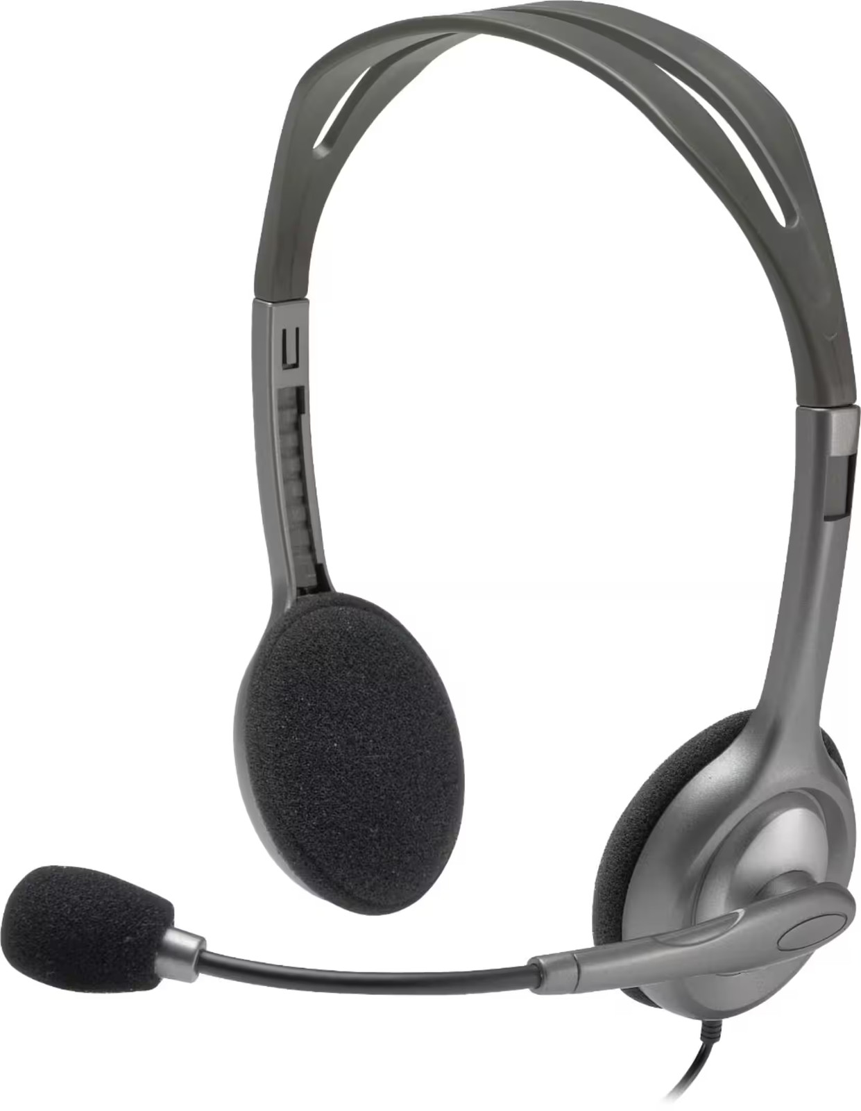 Logitech H111 Wired Headset Stereo Headphones Noise-Cancelling Mic 3.5mm