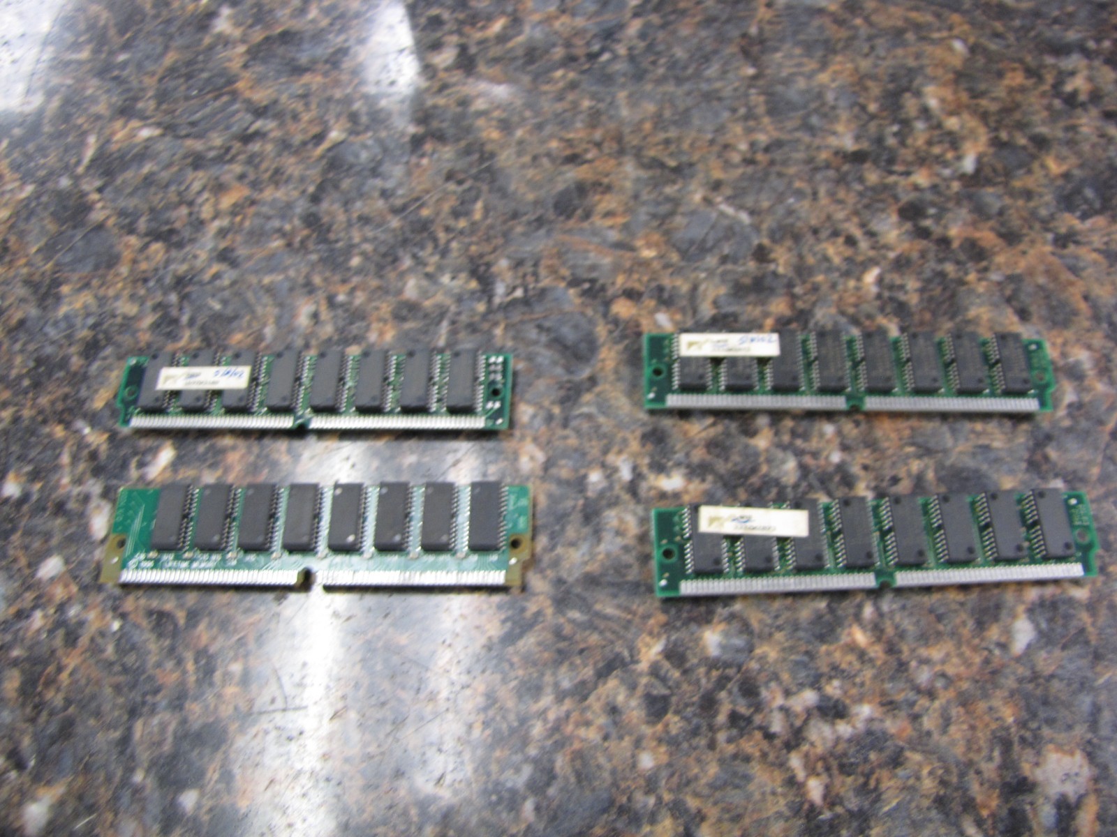 Vintage Lot of (4) Unbranded Computer Memory