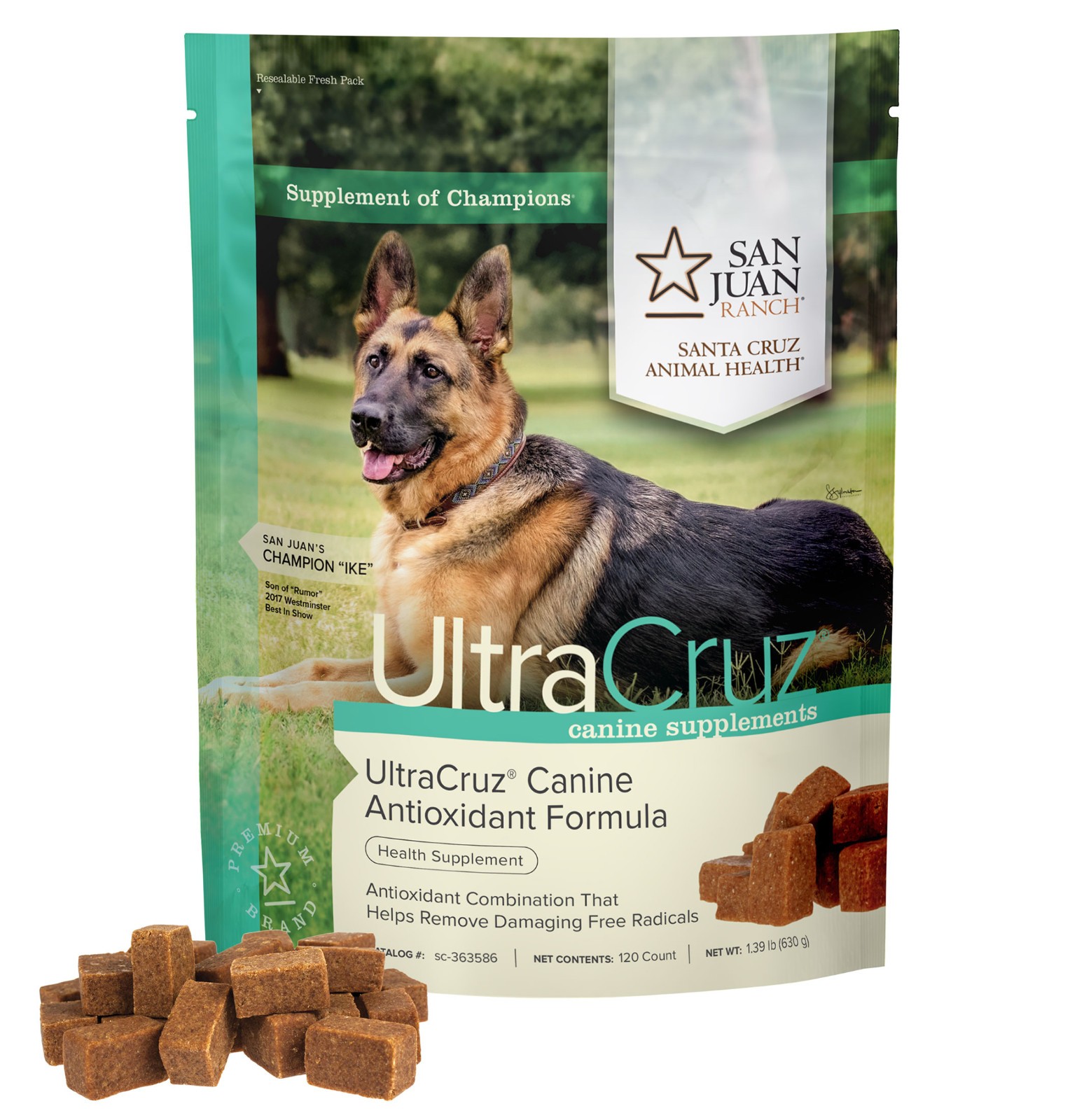 UltraCruz Canine Antioxidant Supplement for Dogs, 120 Tasty Chews