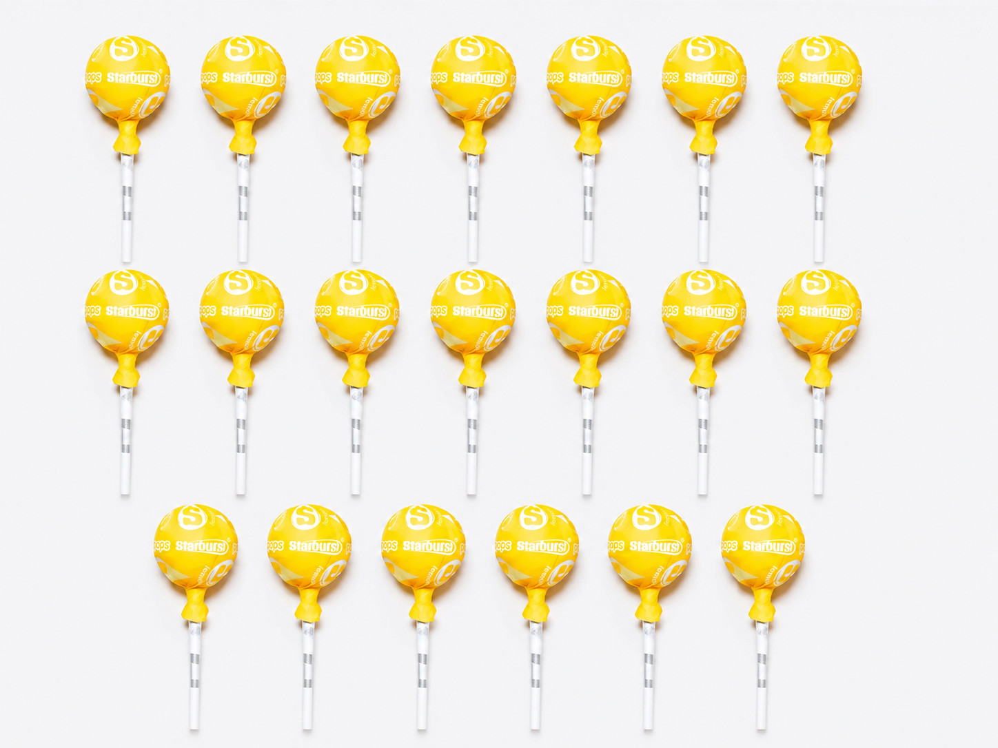 Starburst Lollipop Fruit Chew Filled Lollipops 20 Ct ( LEMON )