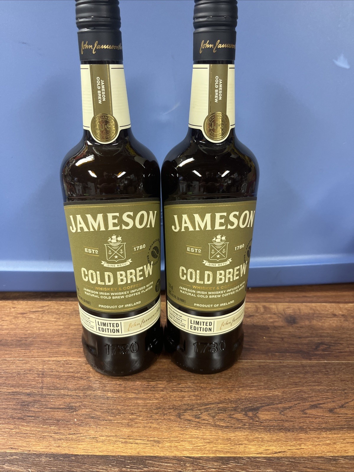 2 Jameson Cold Brew Limited Edition Empty 750ml Bottles