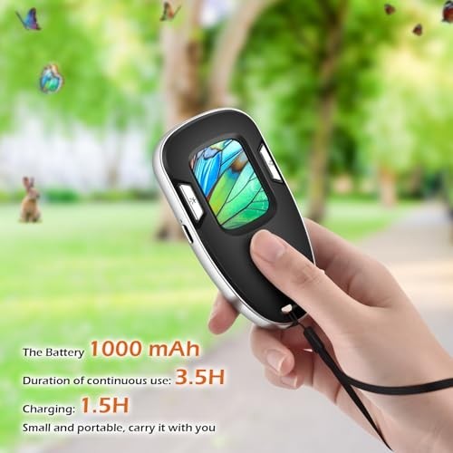 Digital Microscope Fixed Focus, 200x Mini Microscope Magnifier, Portable...