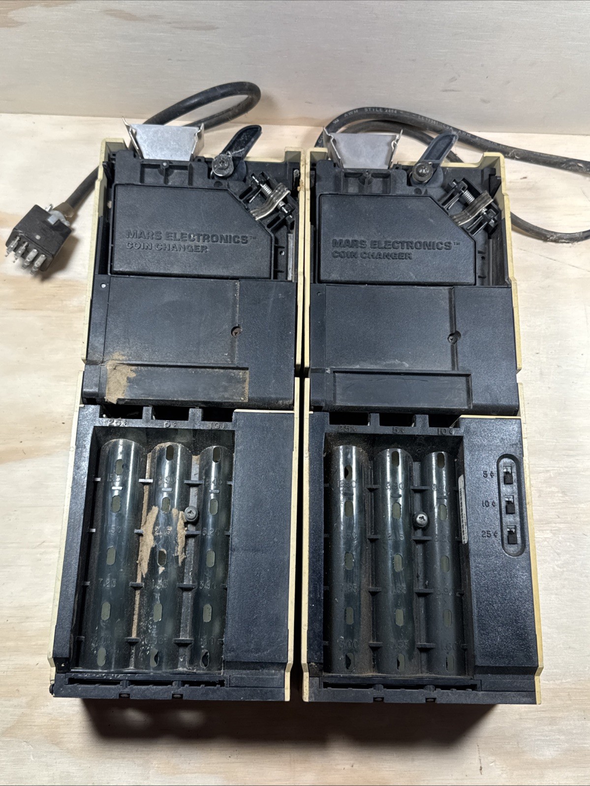LOT OF 2 Mars Electronics TRC 6000 6800H Vending Machine Coin Changer UNTESTED