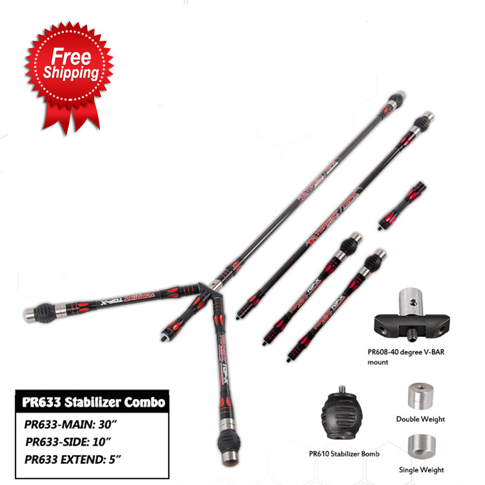 Archery Balance Stabilizer+Side Bar+Extend Bar+V Bar For Compound/Recurve Bow