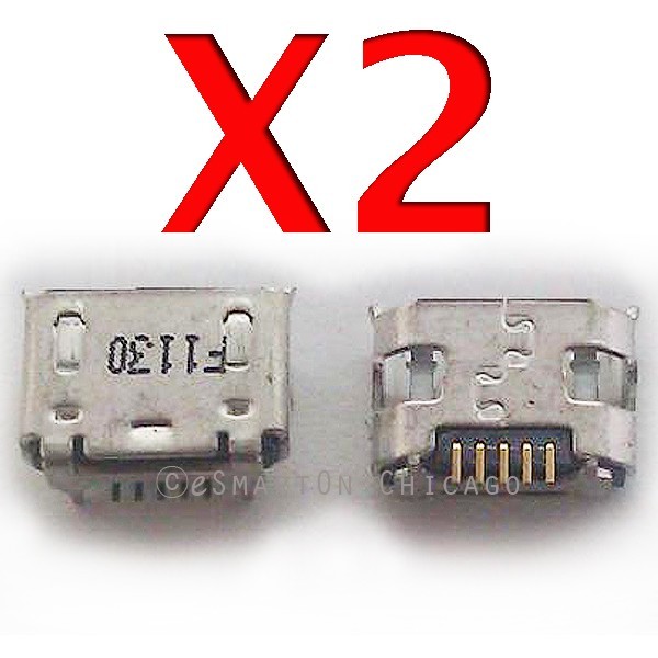 2X Alcatel A30 9024W 9024 Dock Connector Micro USB Charger Charging Port