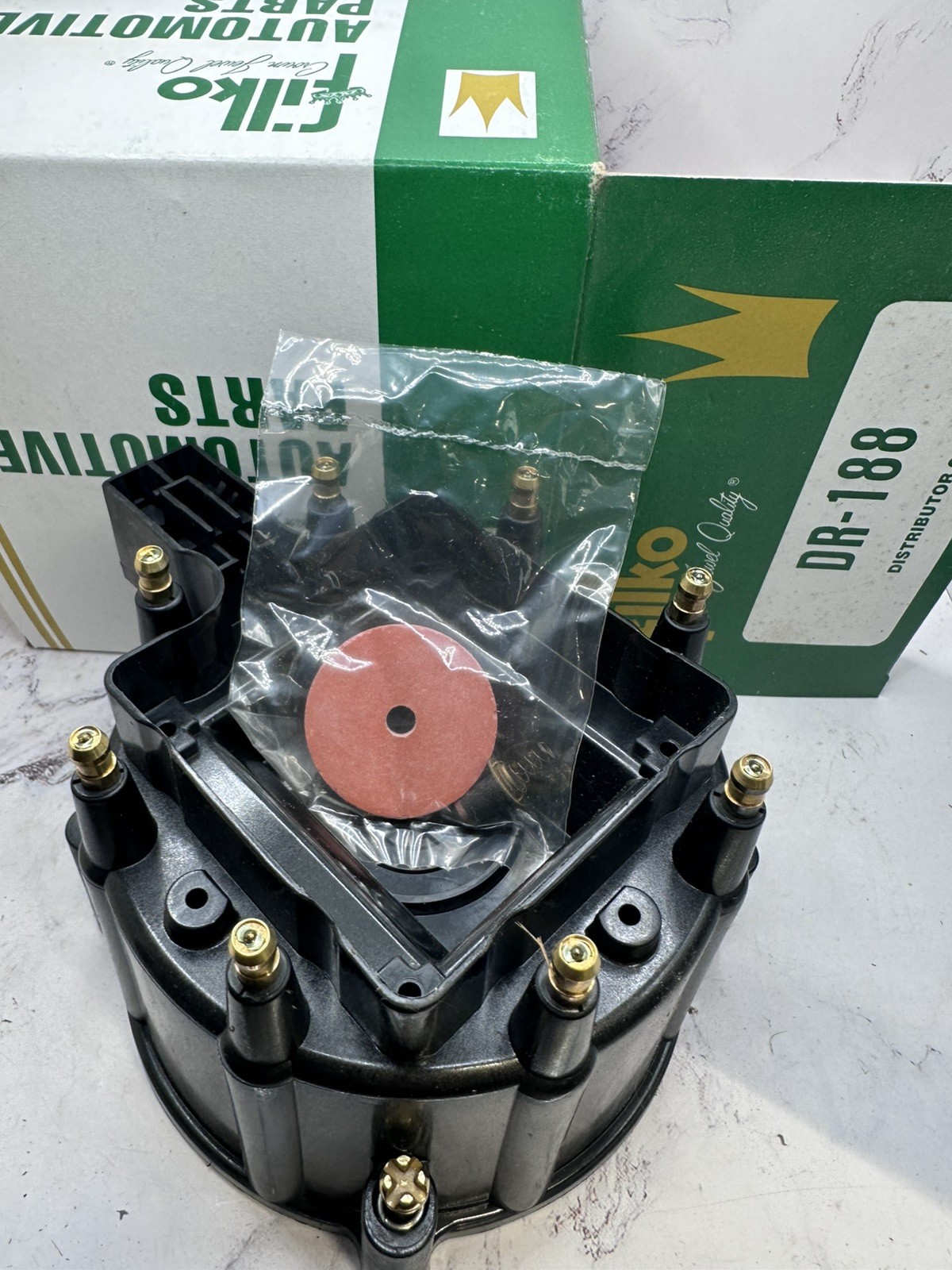 NOS Filko DR-188 Distributor Cap New Old Stock Vintage Auto Ignition USA GM V8