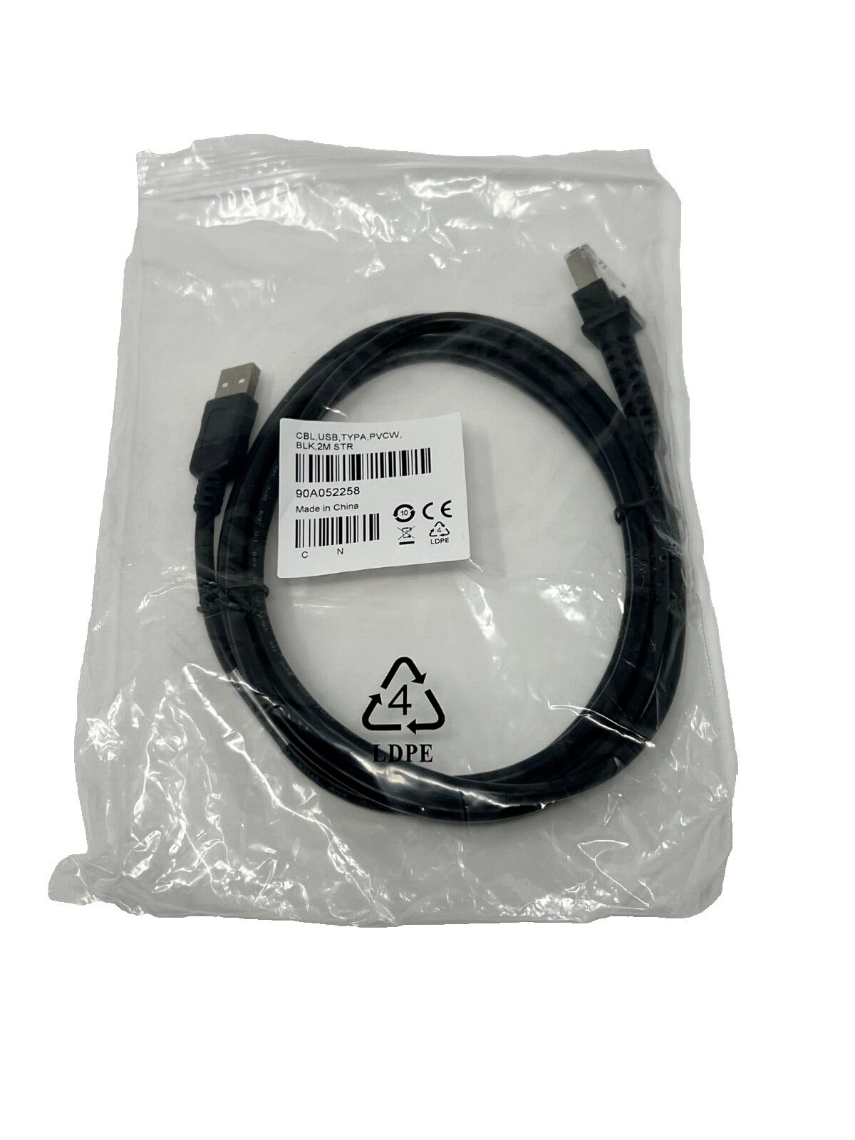 Datalogic Authentic Cable 90A052258 Scanner, USB, Type A, Data Transfer, 2M