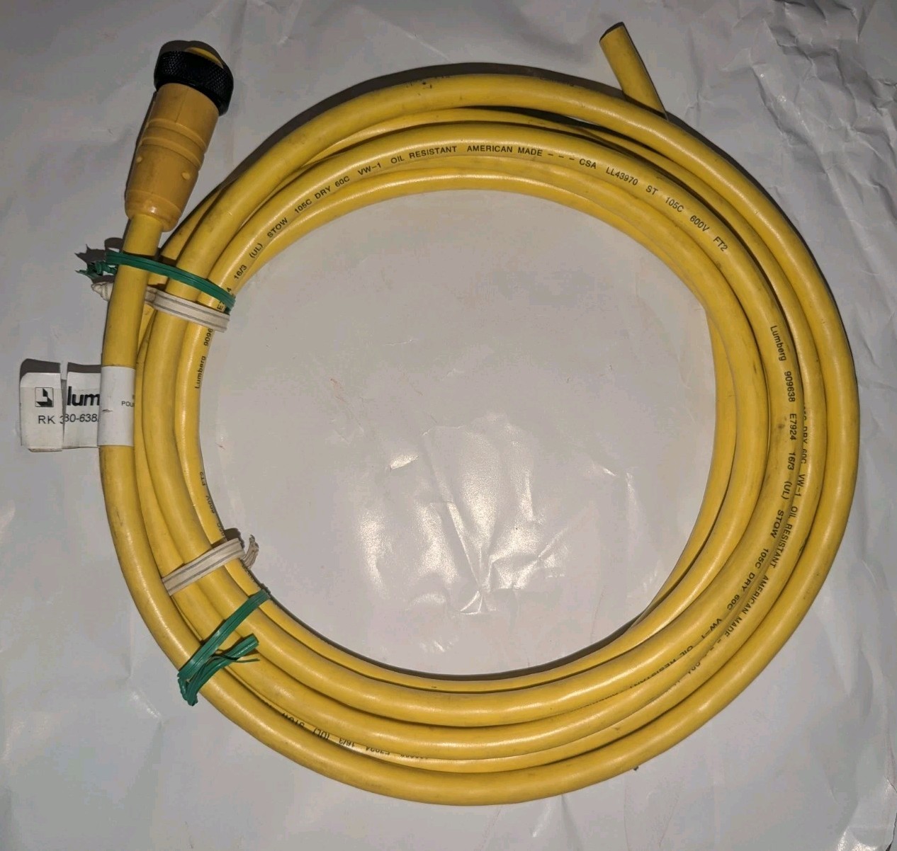 NEW GENUINE LUMBERG RK 30-638/15FT CORDSET