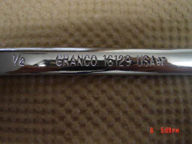 GRANCO 1/2 Wrench 16129 NEW