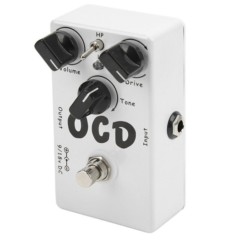 Handmade Guitar Effects Pedal Overdrive Distortion White Obsessive OCD Drive DIP