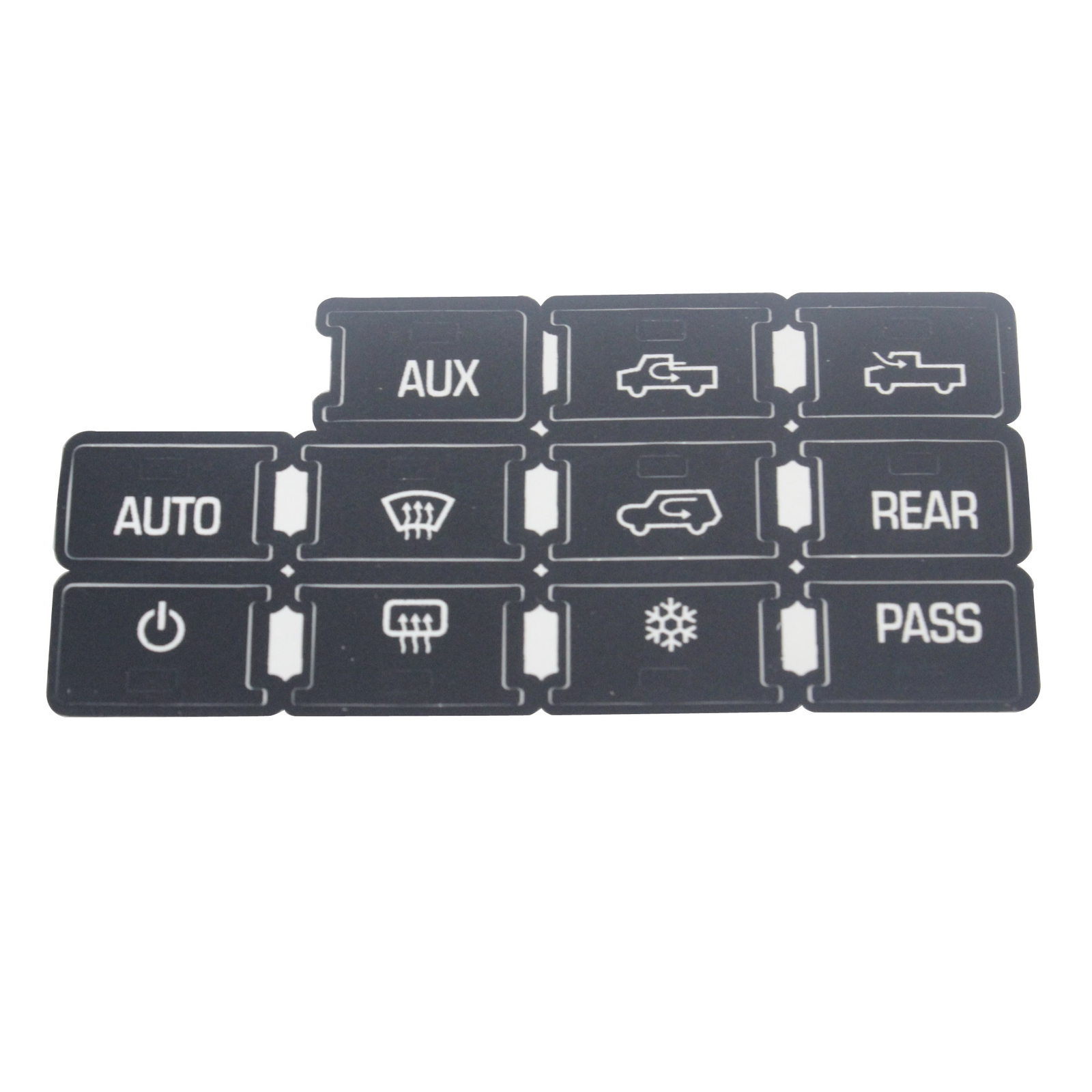 Replacement Climate Control Button Stickers For 2007-2014 Chevrolet GMC HVAC New
