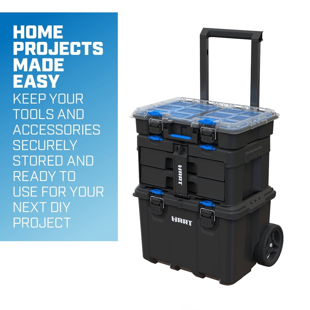 TOOL BOX Stack Cart Mobile for Hardware Fits Modular Storage System HART