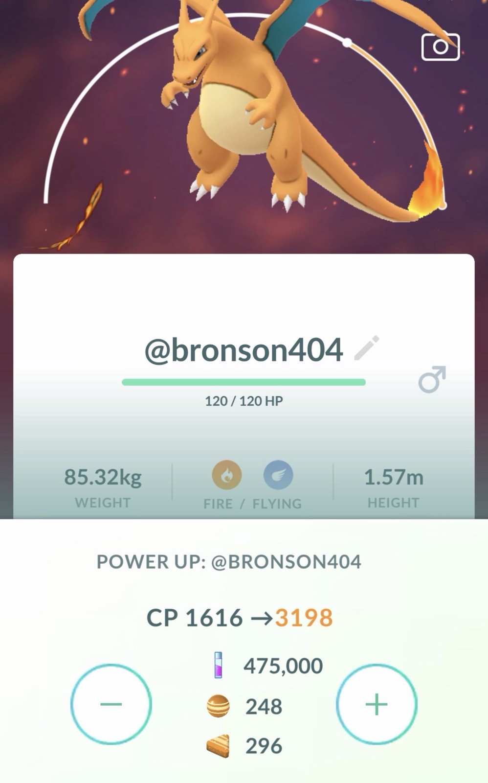 Gigantamax Charizard Level 50 Pokémon 3 Move