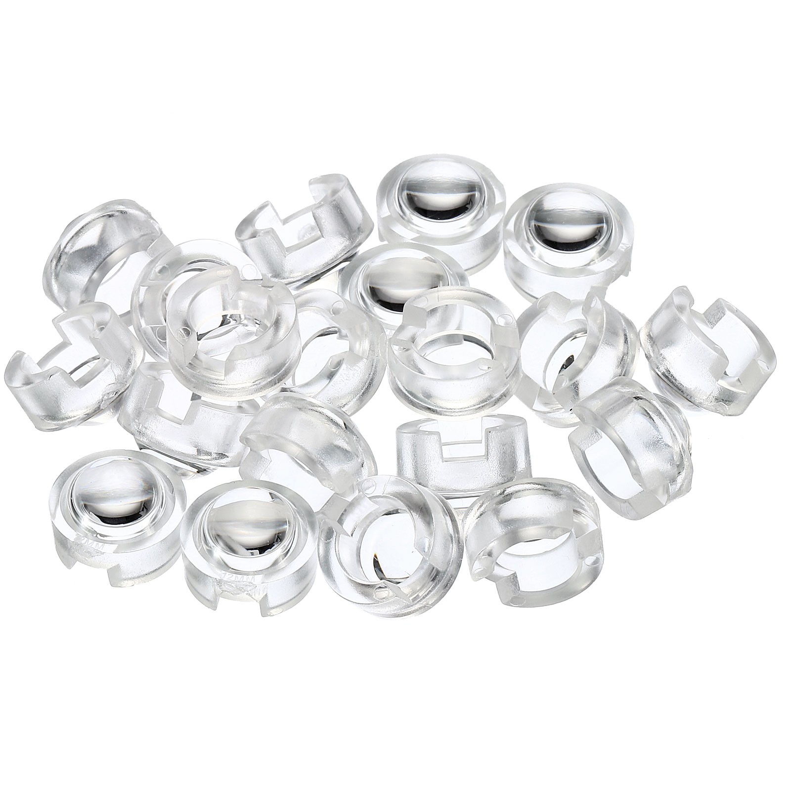13mm LED Convex Len 20pcs 30 Degree Beam Angle Acrylic LED Optical Condenser Len