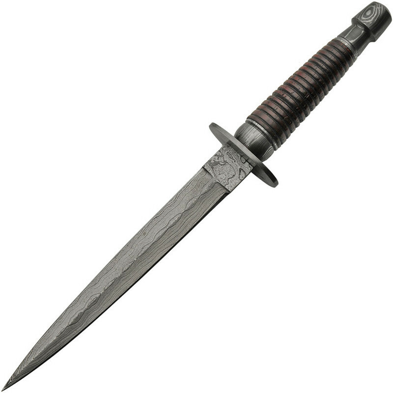 New New Damascus Commando Dagger Wood DM-1262WD