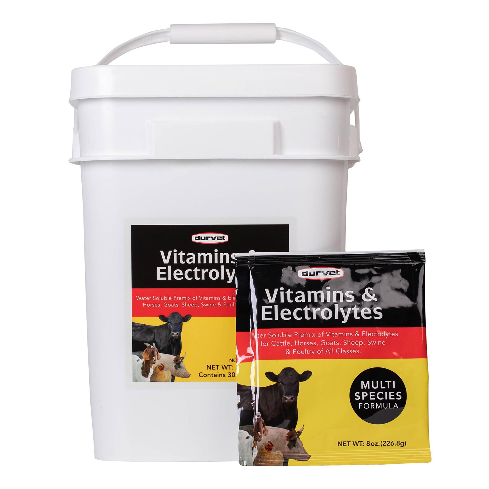 DURVET 136028 Vitamins & Electrolytes, 8 oz One Size, No Color