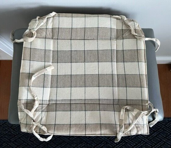 Beige Fabric Basket corner ties Folds Flat EUC