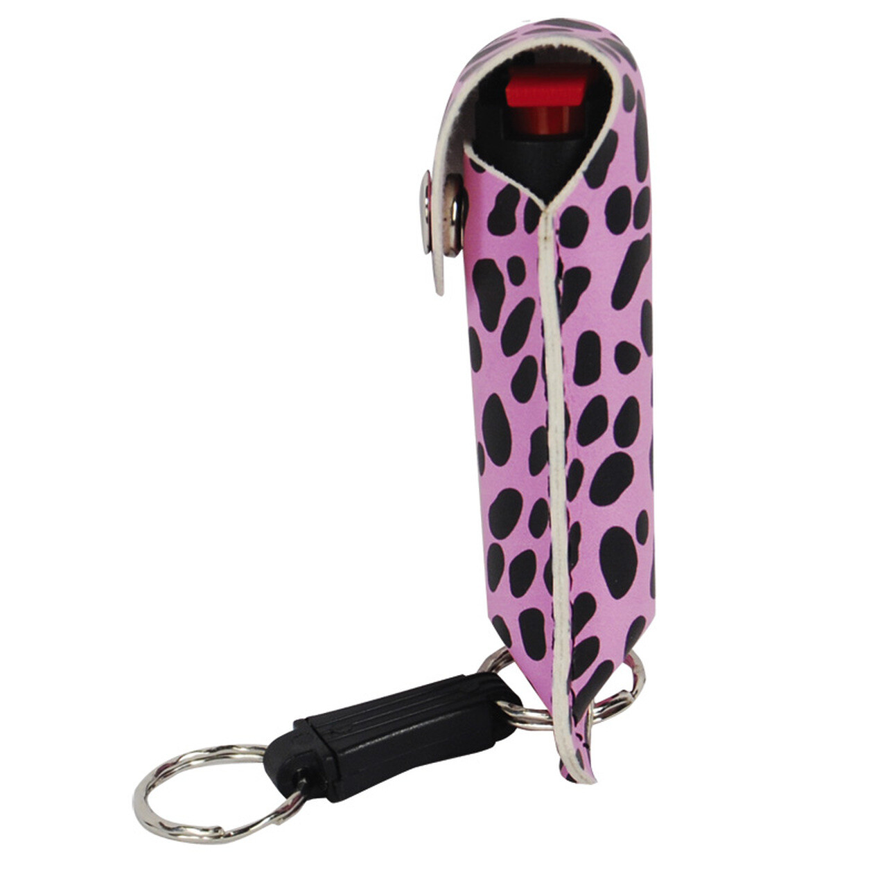 Pepper Shot Woman Personal Protection 1/2oz Pepper Spray Holster BLACK/PINK