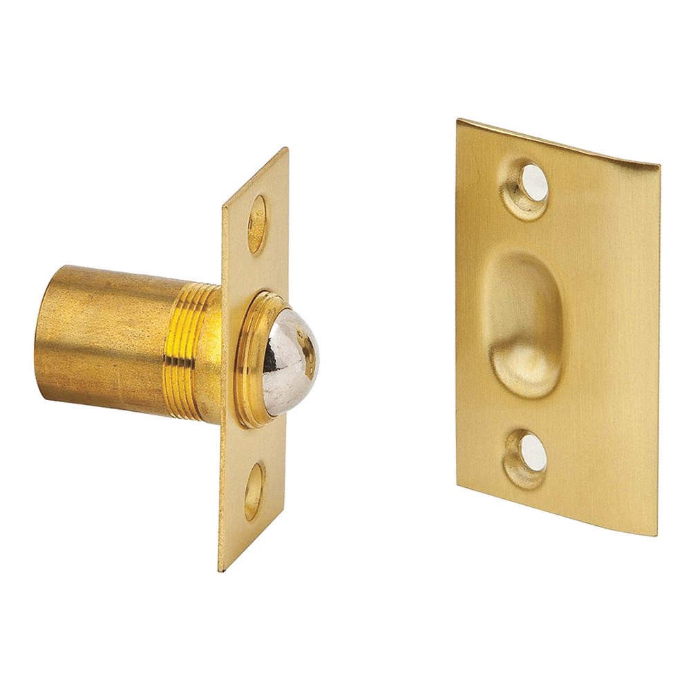 IVES 347B4 Ball Catch,Satin,3.5 lb.,Flush,1-/8 in.L 48ZR17