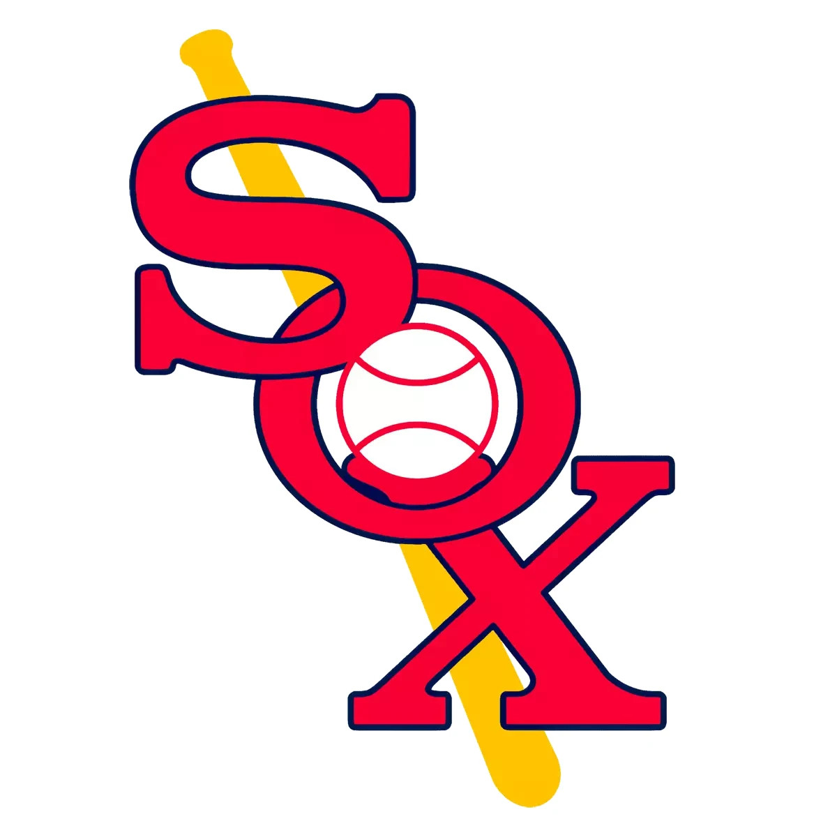 Chicago White Sox Logo Vinyl Decal Sticker Car Window Laptop Bumper Sticker