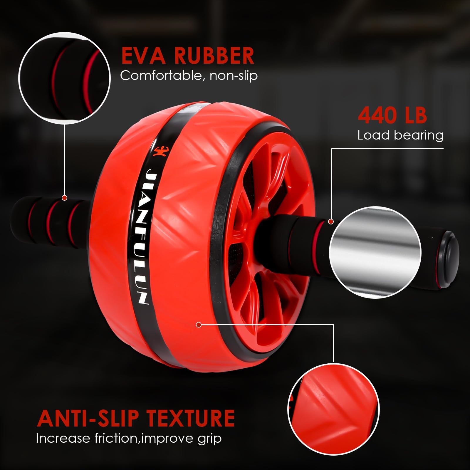 Ab Roller Wheel, Workout Equipment for Abdominal & Core Strength...