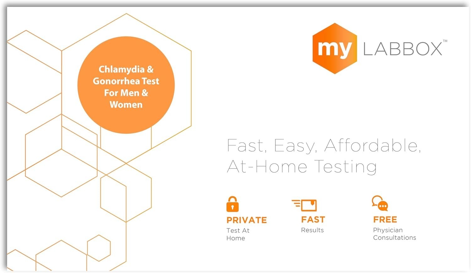 myLAB Safe Box 5 Panel At Home STD Test Pack