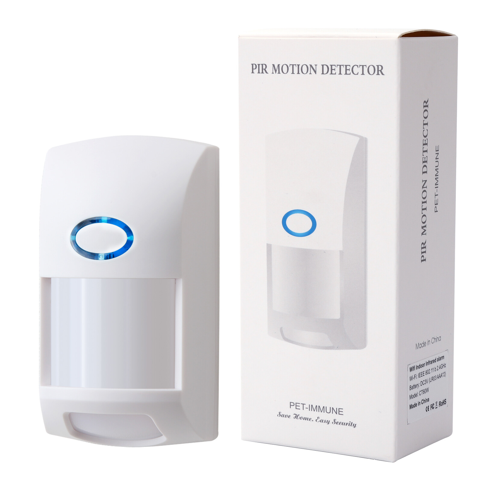 Tuya Smart WiFi Infrared Detector PIR Motion Sensor Home Security Google Alexa