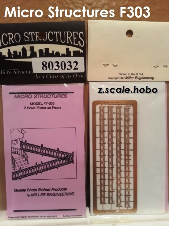 Miller Eng Micro-Structures Z F303 Victorian Fence Fencing Kit *NEW *USA DEALER