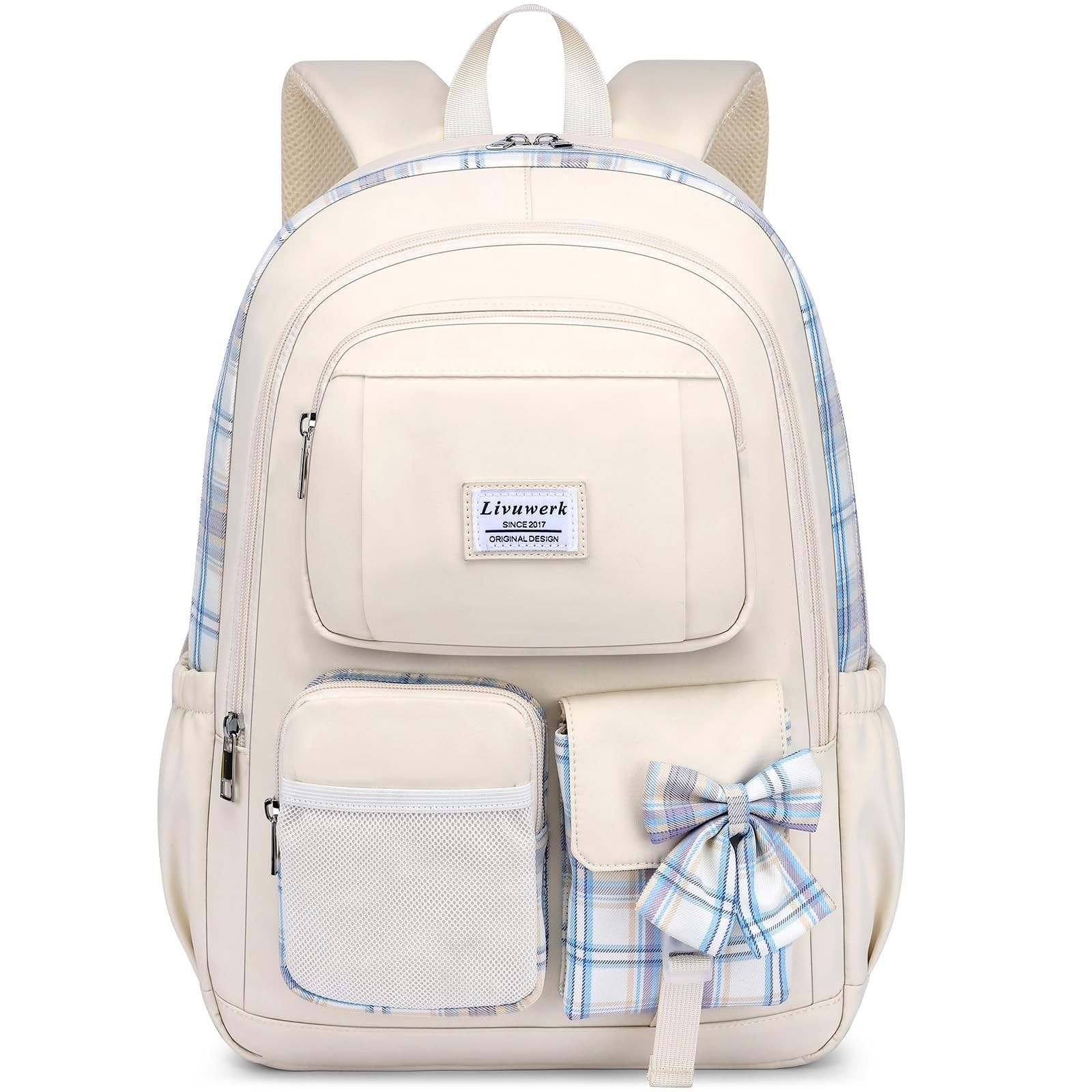 LIVUWER School Backpack for Teen Girls - Cute 15.6 Inch Bookbag for Middle Hi...