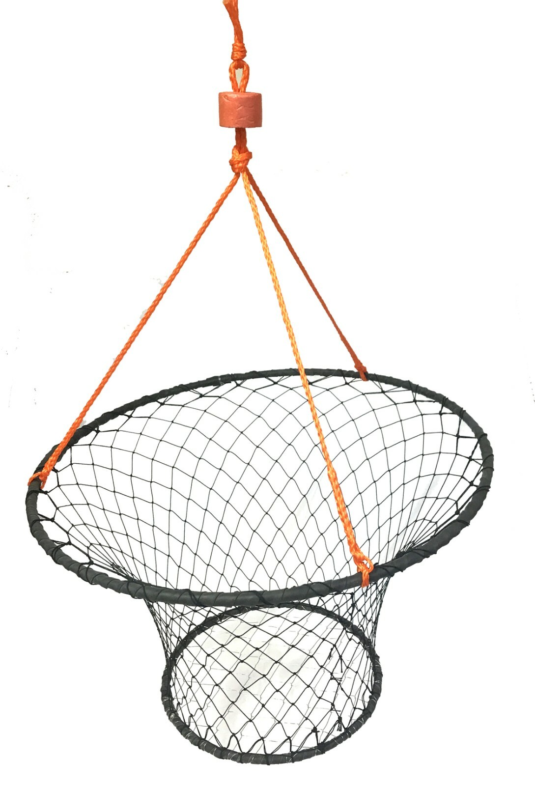 KUFA Rubber Wrapped 30-Inch Crab Ring with 50-feet Rope & Bait Bag CT88+BAG4