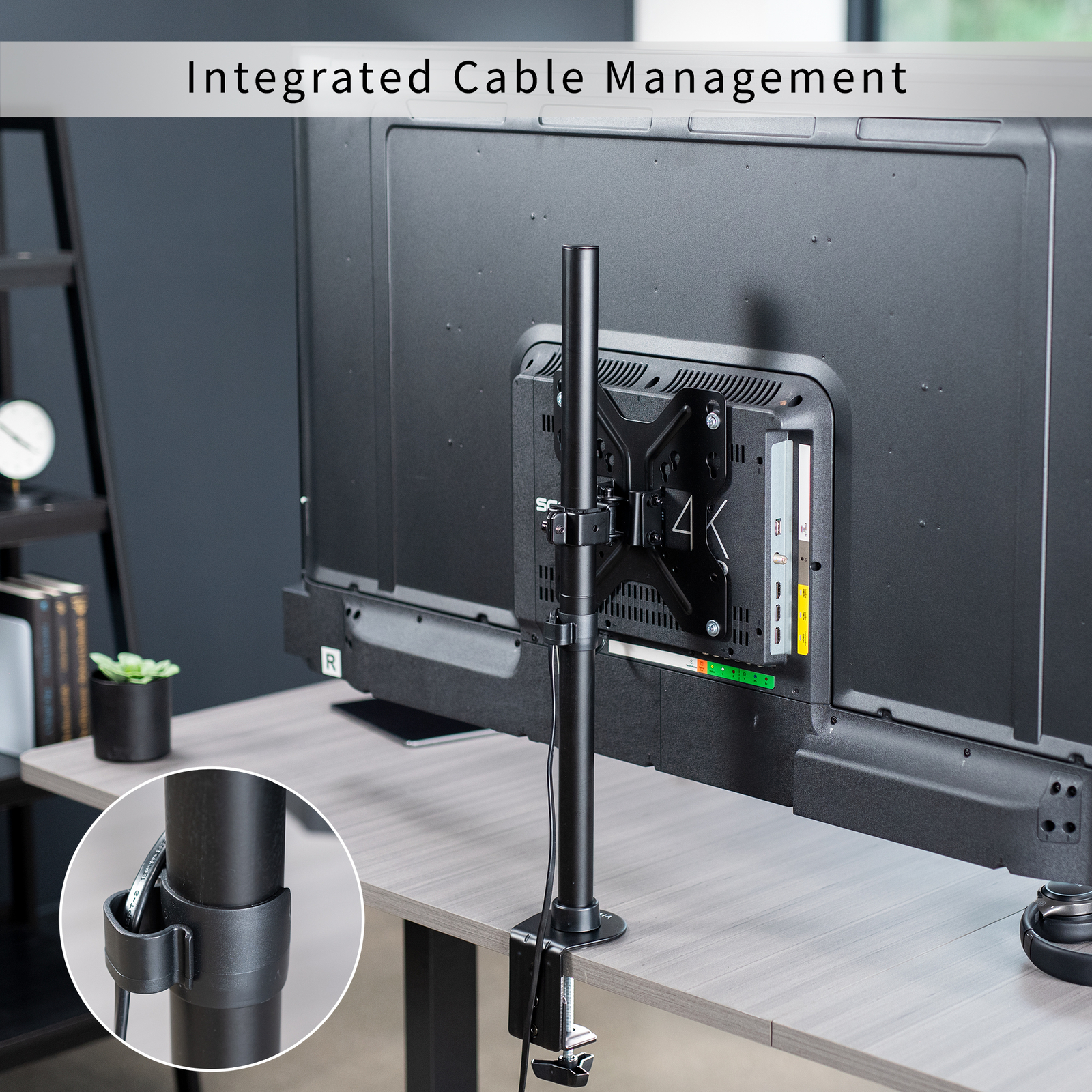 VIVO Ultra Wide Screen TV Desk Mount up to 55" Full Motion Television Stand