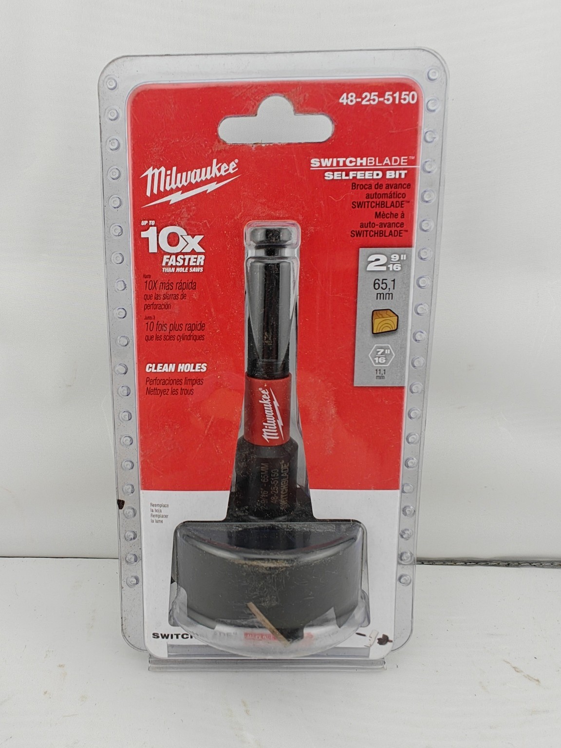 Milwaukee Tool 48-25-5150 Switchblade Selfeed Bit 2-9/16"