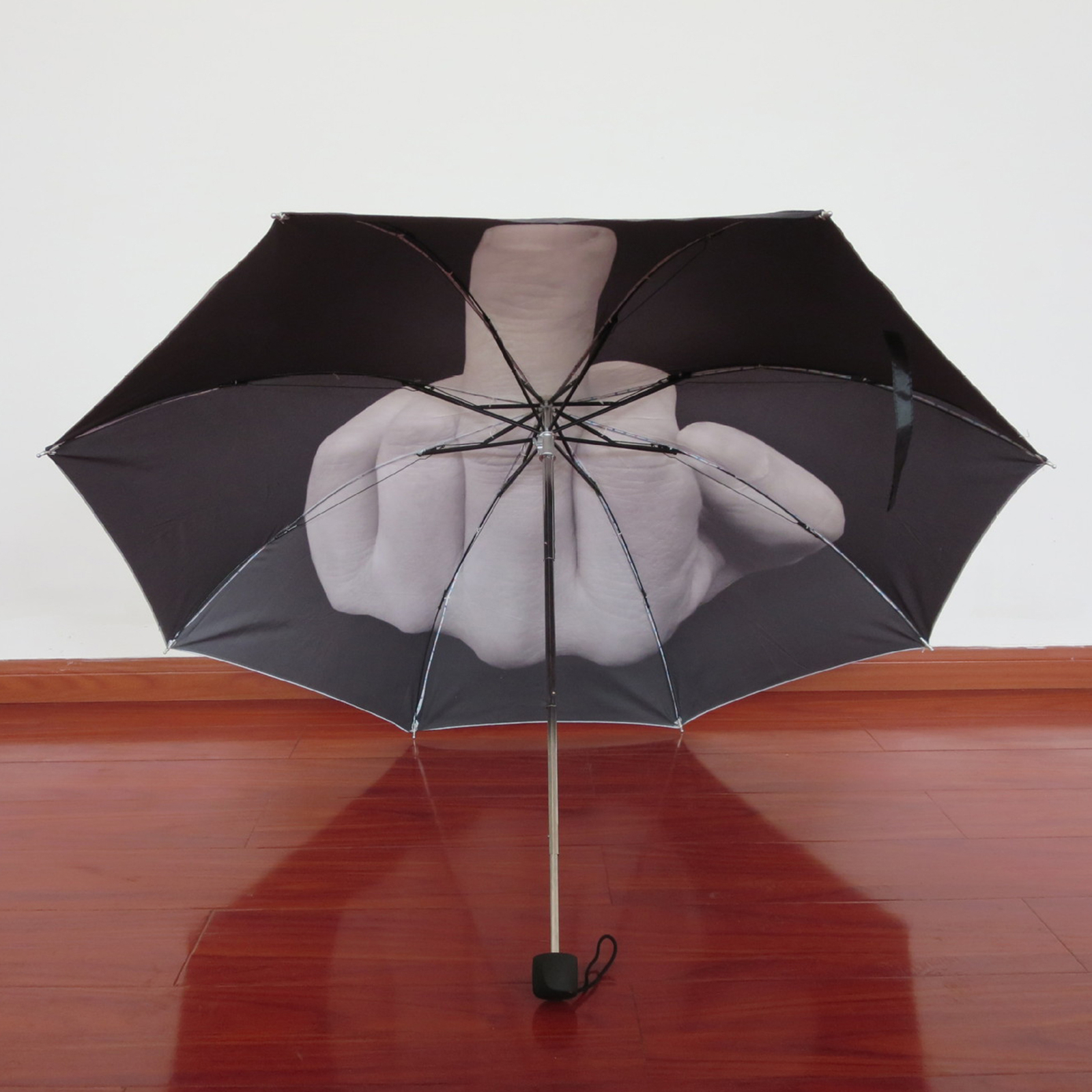 Funny Folding Middle Finger Umbrella Creative Gift Waterproof & Windproof Sturdy