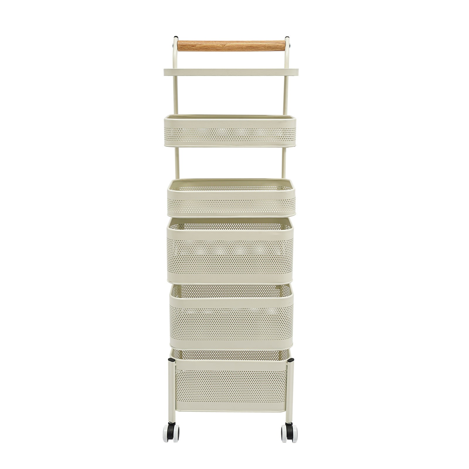 6 Tier Vegetable Rotating Basket Rack Fruit Snack Storage Kitchen Organizer