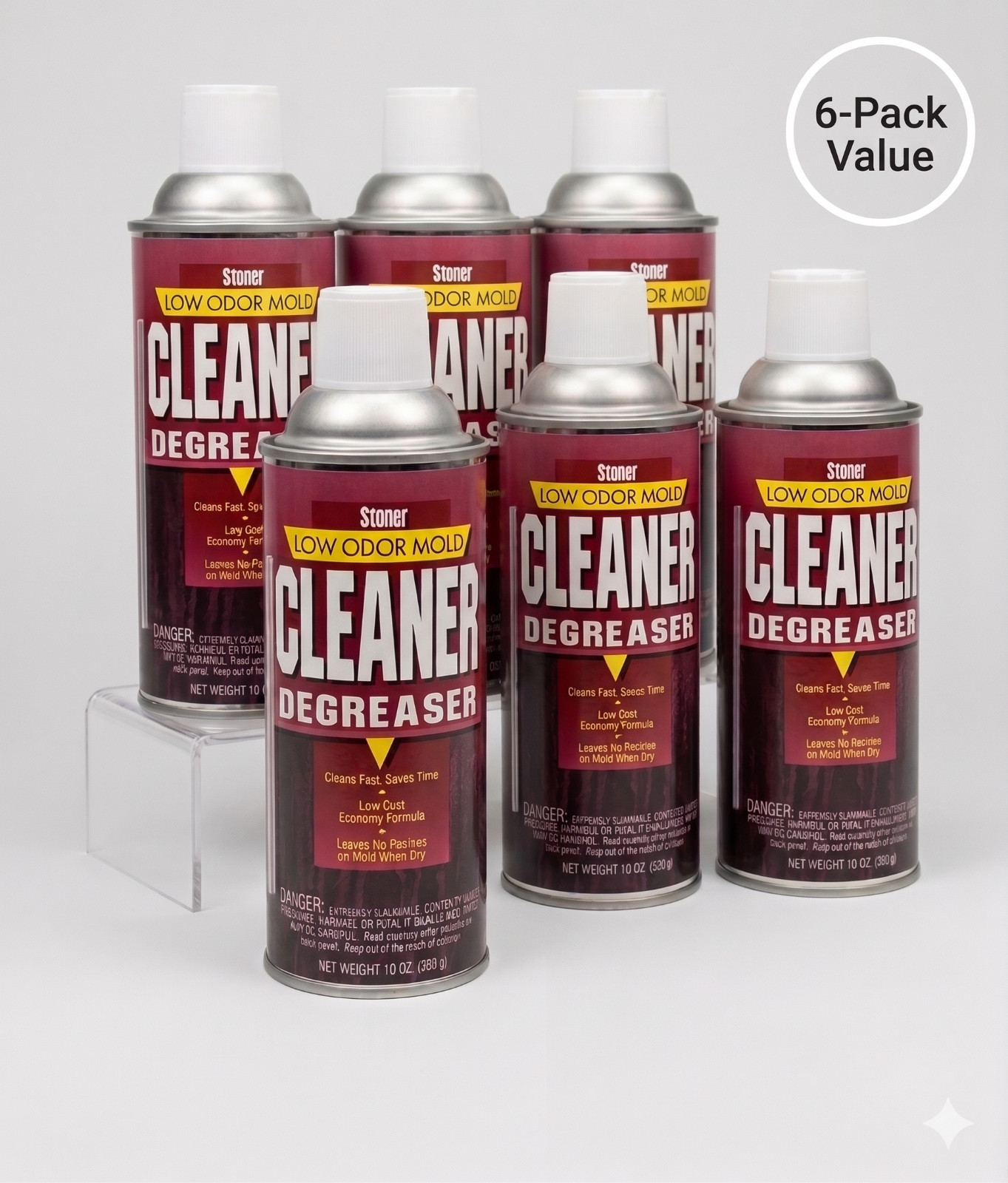 STONER A555 Low Odor Mold Cleaner Degreaser 10 oz LIQUIDATION LOT (6-PACK) - New
