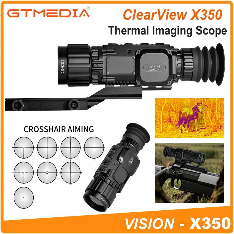 Thermal Imaging Riflescope 384x288 12um 1024×768 Thermal Hunting Rifle Scope 64G