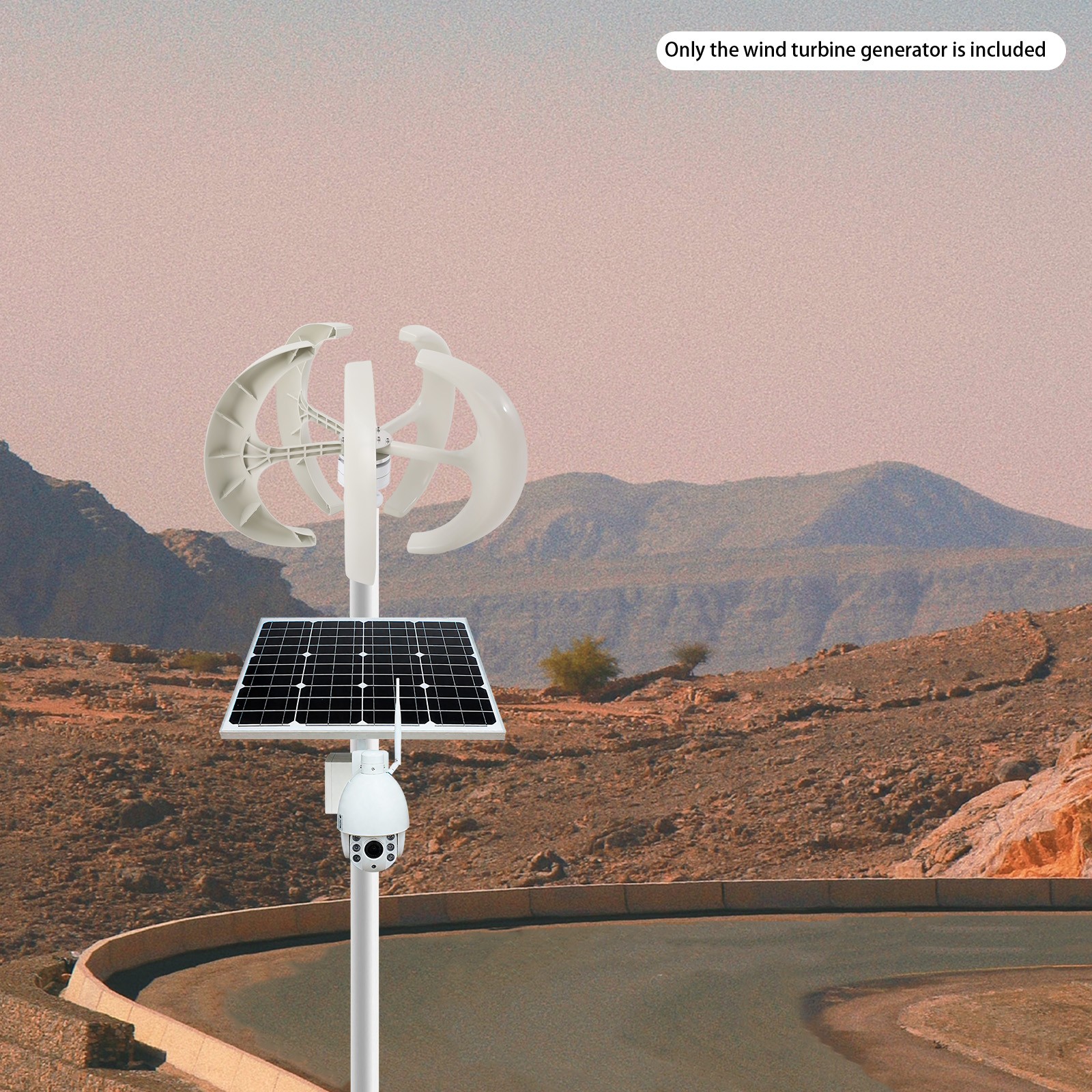 600W 24V Vertical Axis Wind Power Turbine Generator Controller Home Windmill