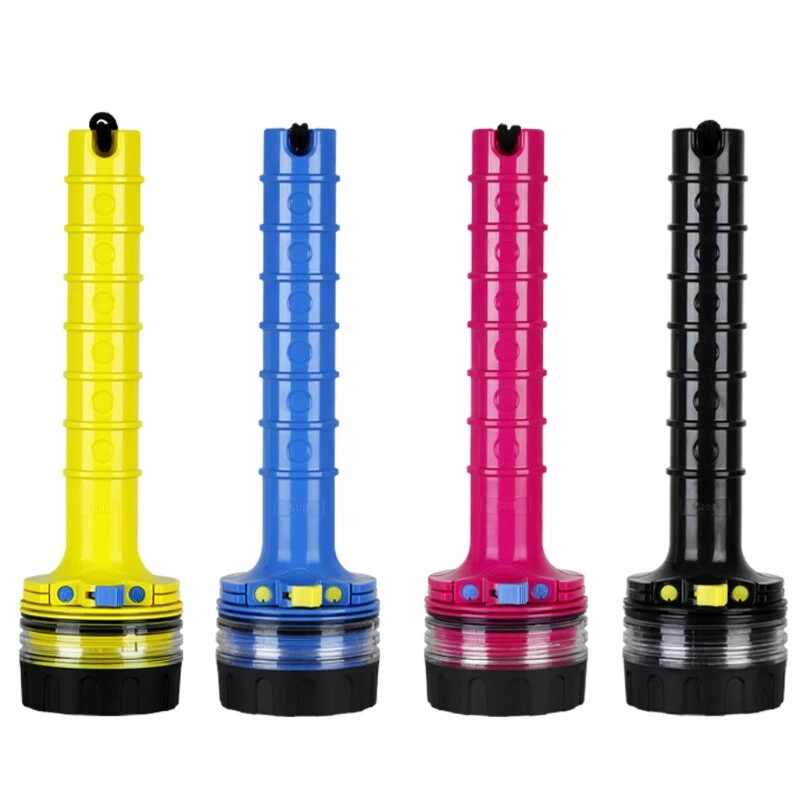 Scuba Diving Waterproof Flashlight LED Light 60 Meter Deep Underwater Torch