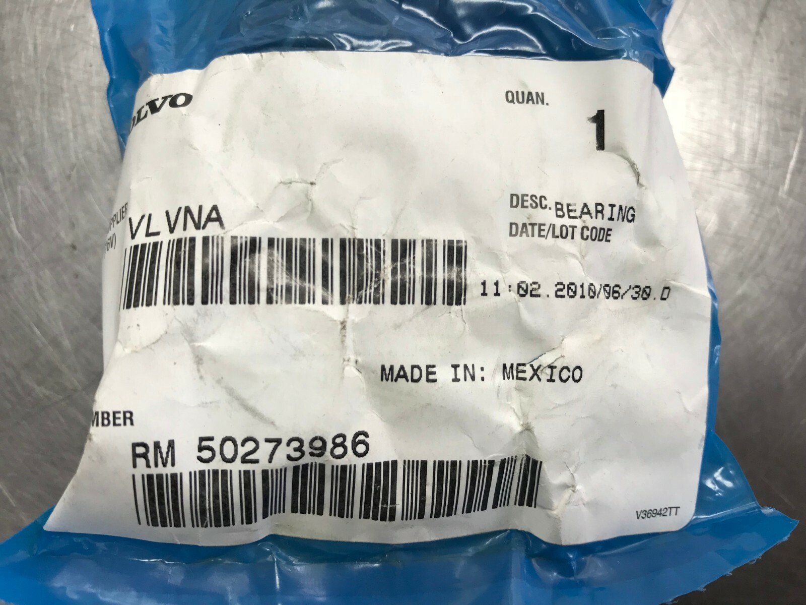 50273986  GENUINE  Volvo   BEARING   RM50273986