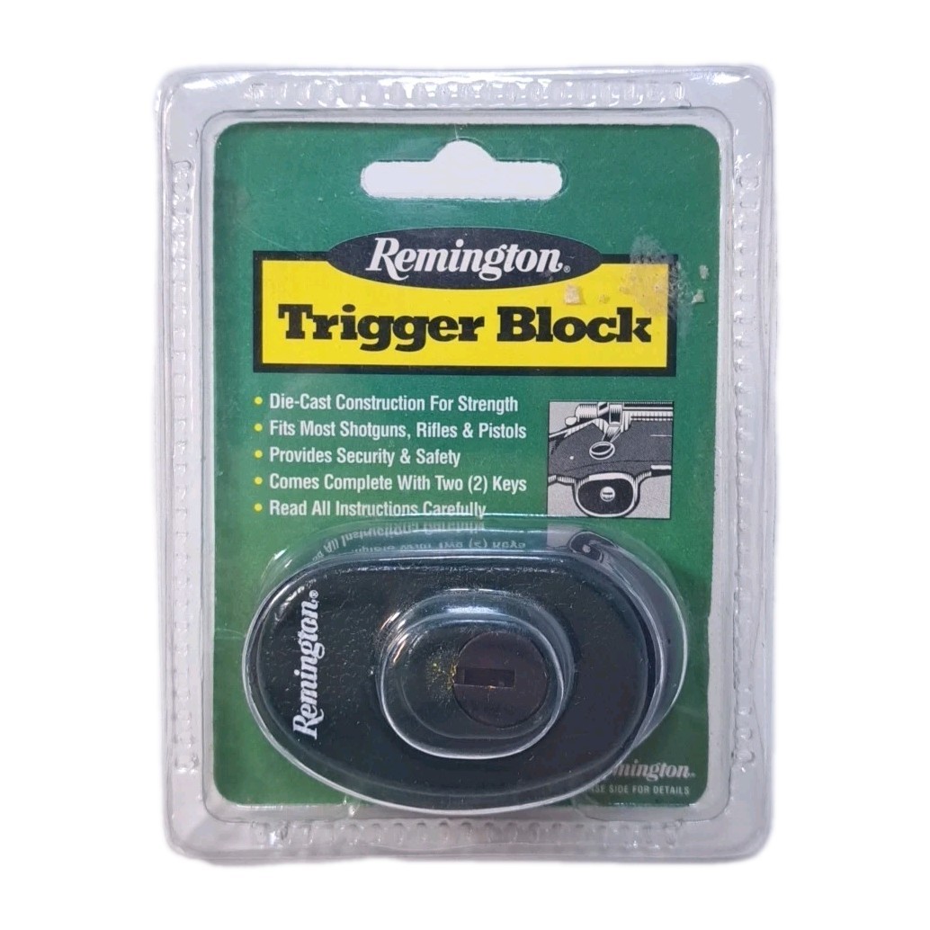 New and Sealed Remington Trigger Block Safety Lock for Rifle, Handgun (#18491)