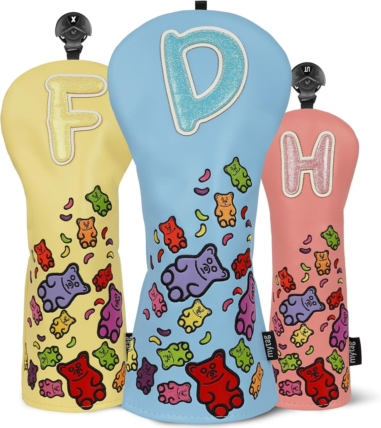 Gummy Bears Golf Club Covers for Woods & Driver - Fun Headcovers for Kids