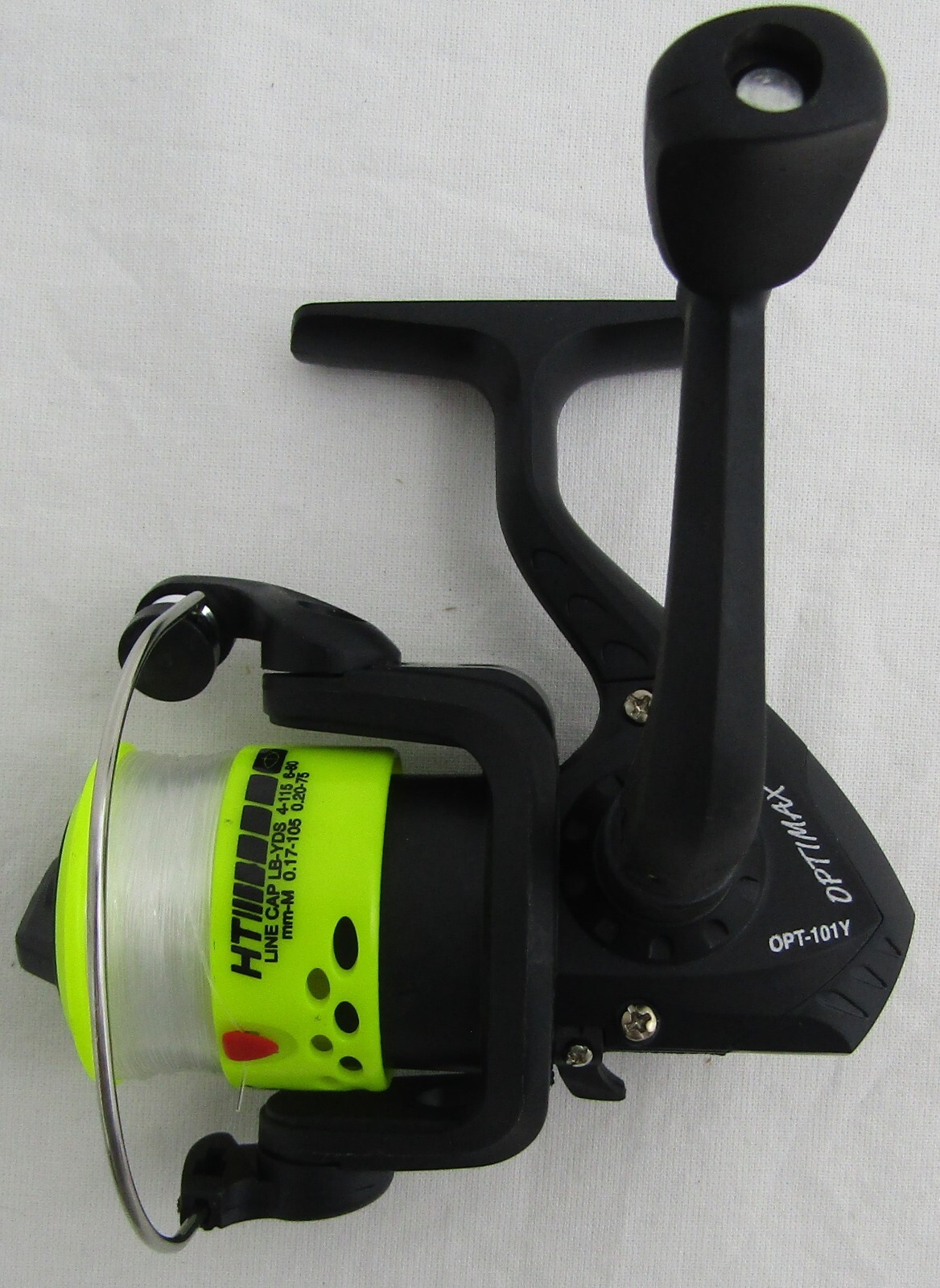 3ea HT OPTIMAX 101 YELLOW, CRAPPIE POLE REELS