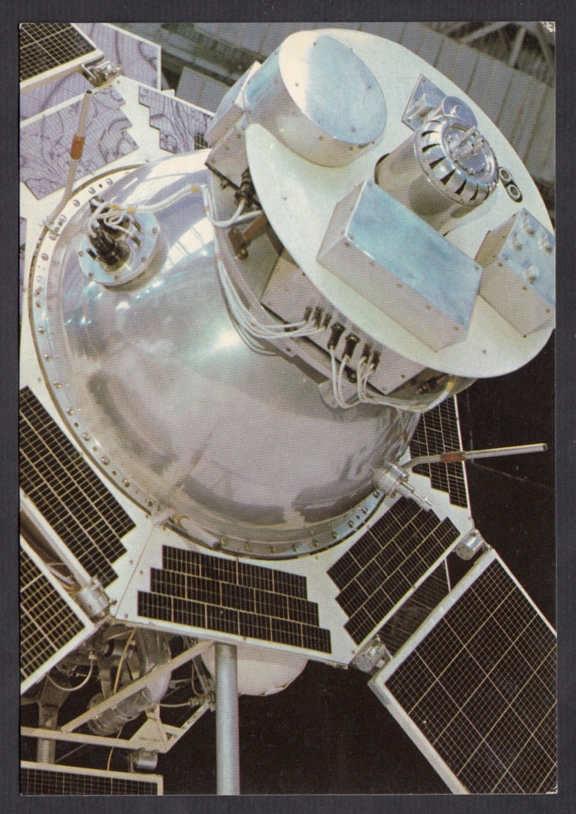 1982 Soviet Space Intercosmos -1 Earth satellite real photo vintage postcard
