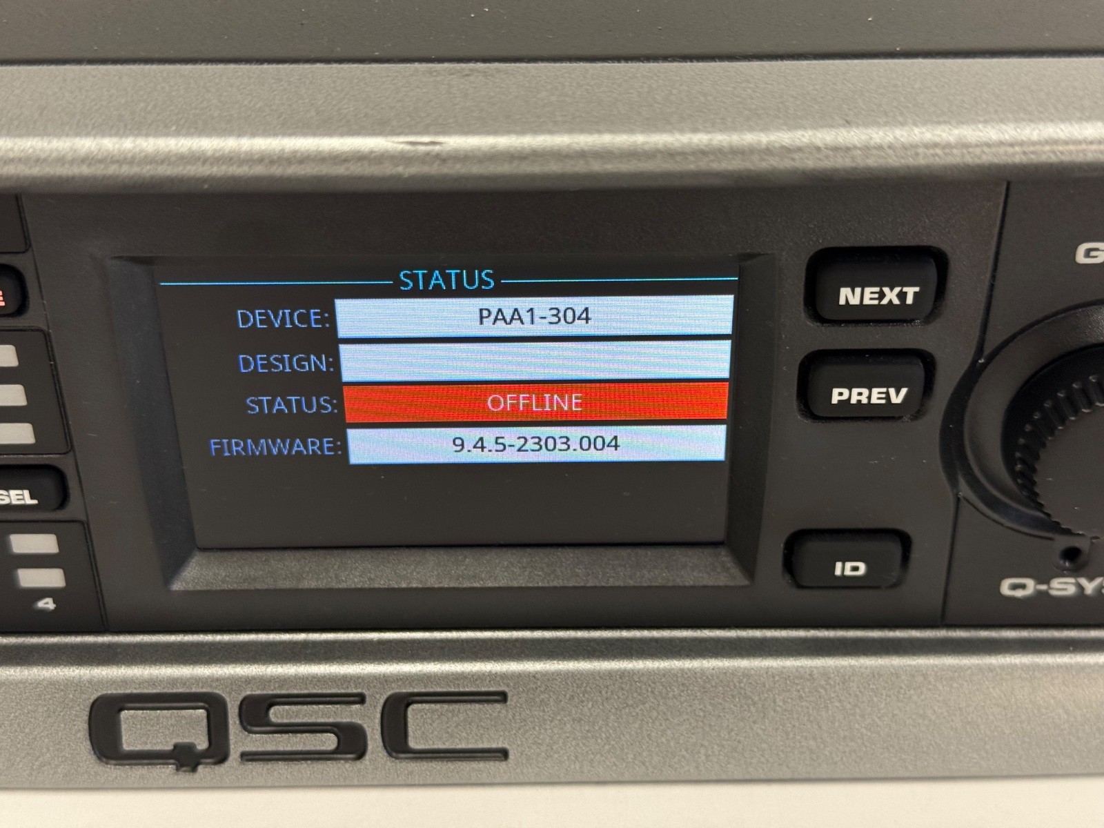 QSC CXD 4.3Q 4-Channel Network Processing Amplifier, Q-SYS DSP Amp.