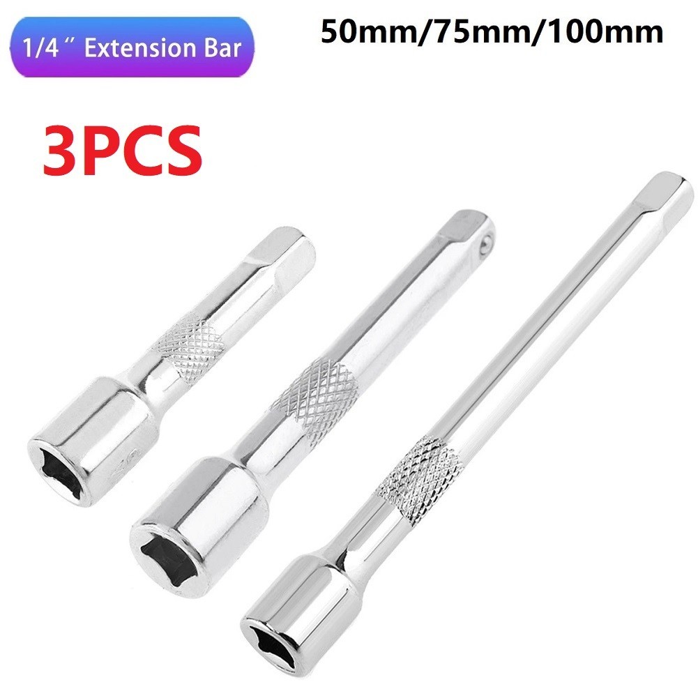 Extender Bar Connecting Rod Chrome Vanadium Steel Rustproof Silver Wobble