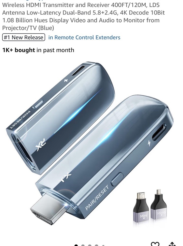 wireless hdmi transmitter receiver