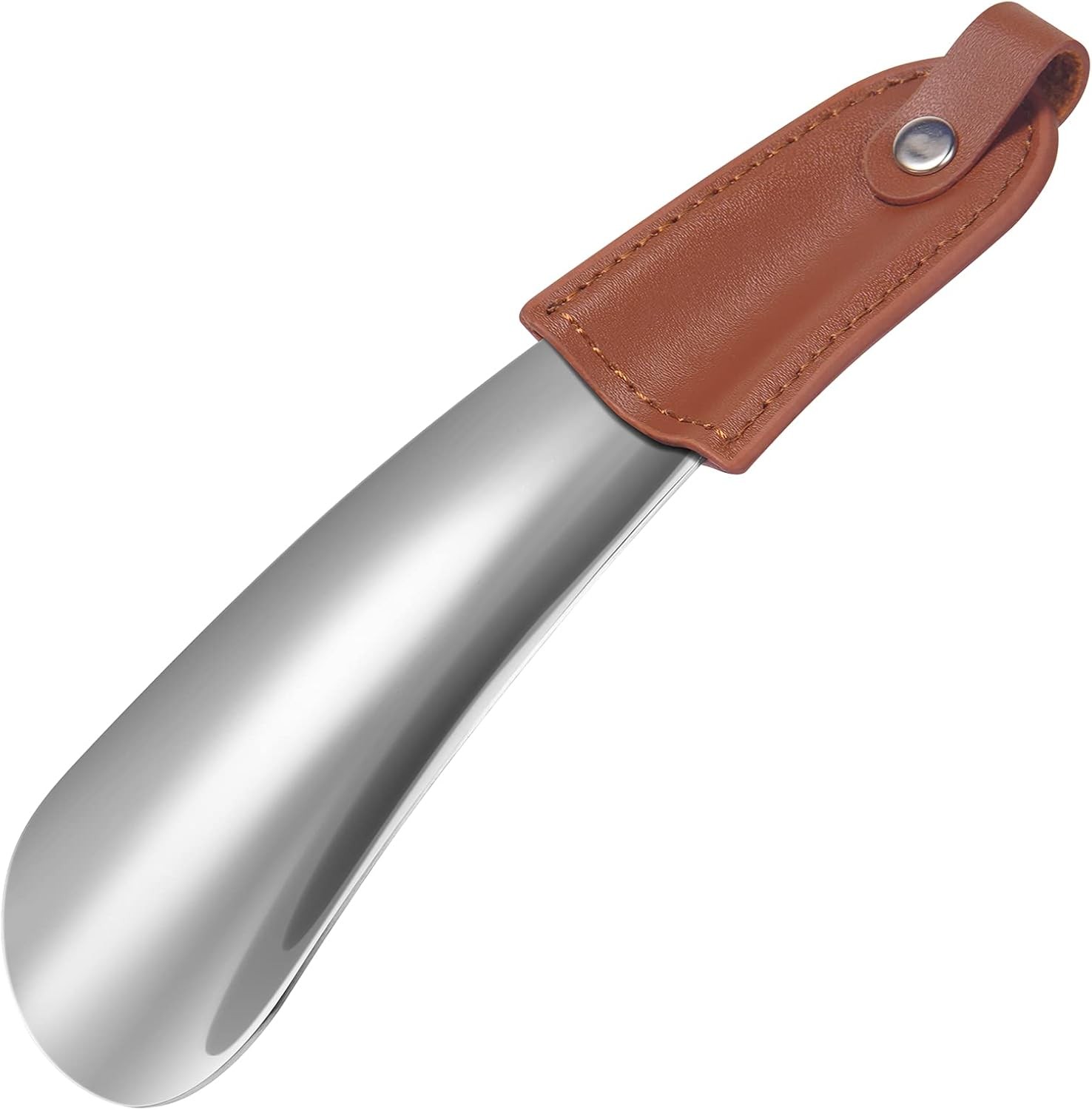 Portable 6.6" Metal Shoehorn for Travel - Ideal for Men, Kids, and Seniors